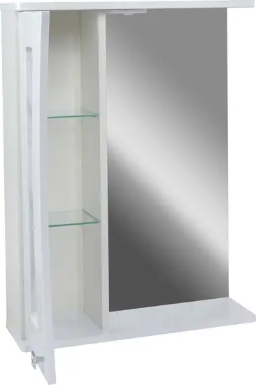 Doratiz Шкаф с зеркалом Селена 60 (правый, белый) – фото товара