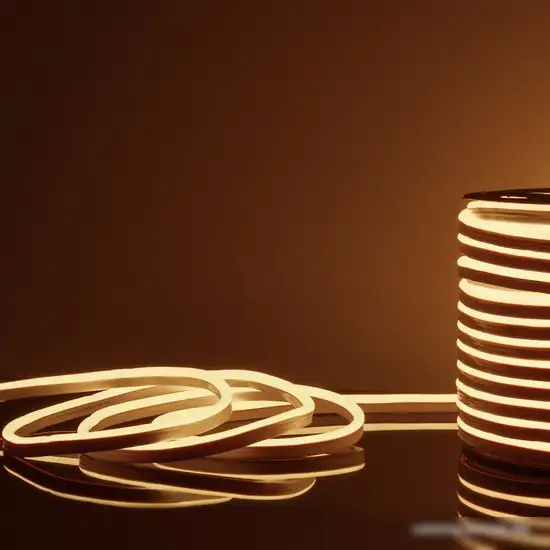 Гибкий неон Elektrostandard LS001 220V 9,6W 120Led 2835 IP67 односторонний теплый белый, 1 м a052995 – фото товара
