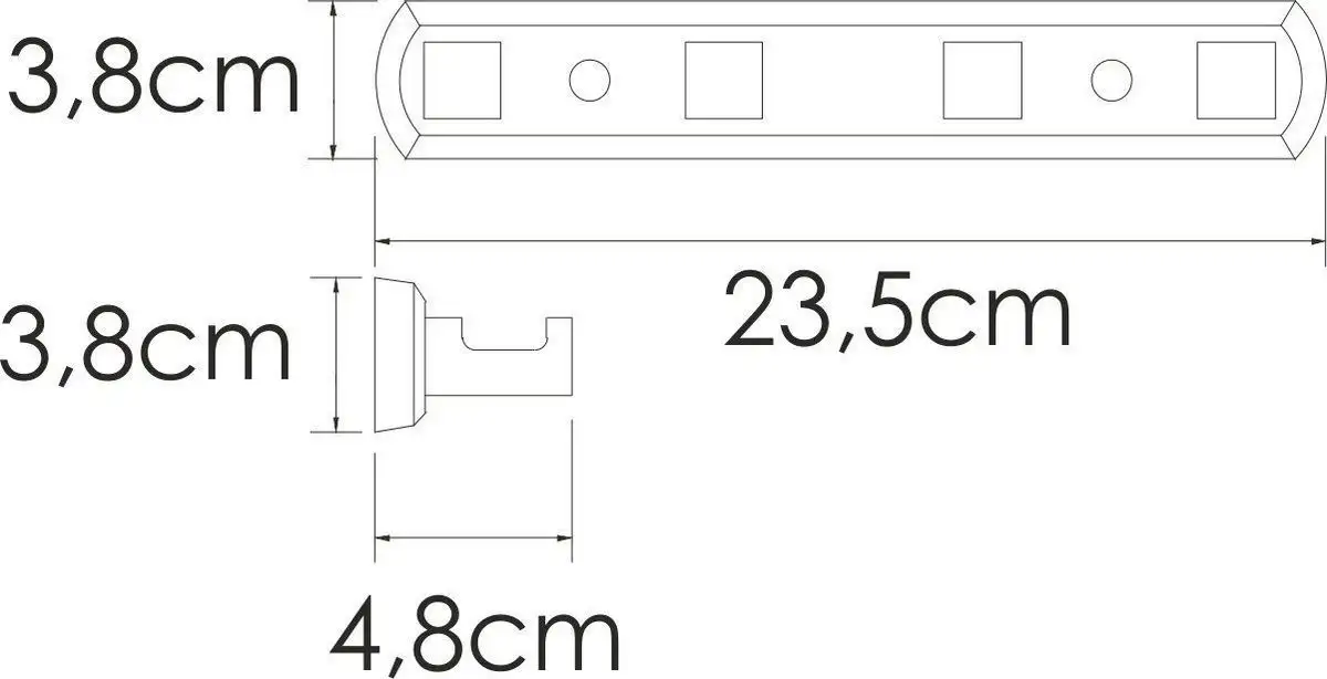 Планка с крючками Wasserkraft Rhin K-8774 – фото товара