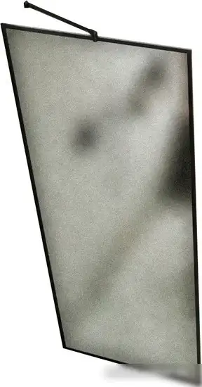 Душевая стенка MaybahGlass 195x69 MGD-821-6 (сатин стекло/черный) - изображение в каталоге