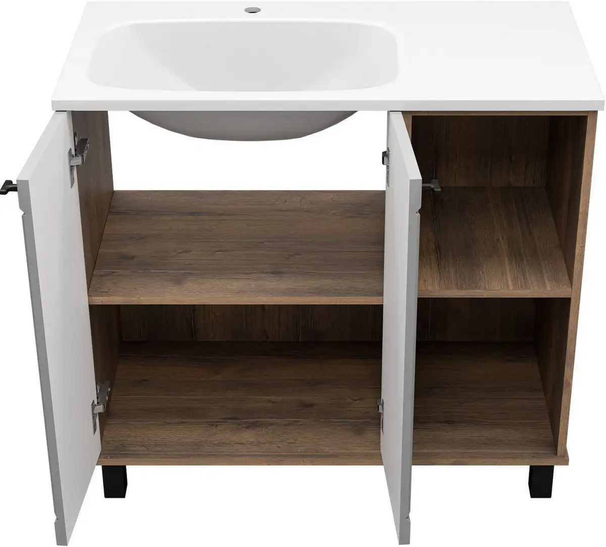 Brevita Тумба с умывальником Lumus 90 LUM-06070-0842ЯL+ФР-00003411 – фото товара