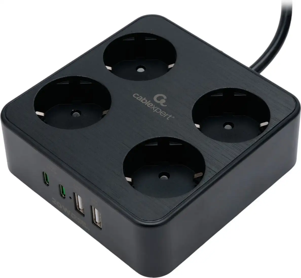 Сетевой фильтр Cablexpert PLT-4-C2U2-B-2 – фото товара