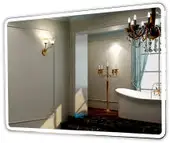 Пекам Зеркало Marta 1 100x80 marta1-100x80sp (с подсветкой, подогревом и сенсором на прикосновение) – изображение в каталоге