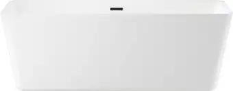 Ванна Wellsee DeSire 175,5x76 231503003 (отдельностоящая ванна белый глянец, экран, ножки, сифон-автомат матовый черный) - изображение в каталоге