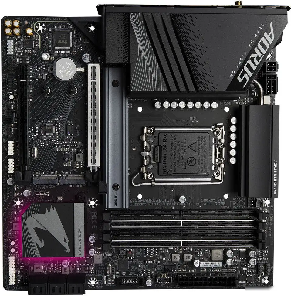 Материнская плата Gigabyte Z790M Aorus Elite AX (rev. 1.2) – фото товара