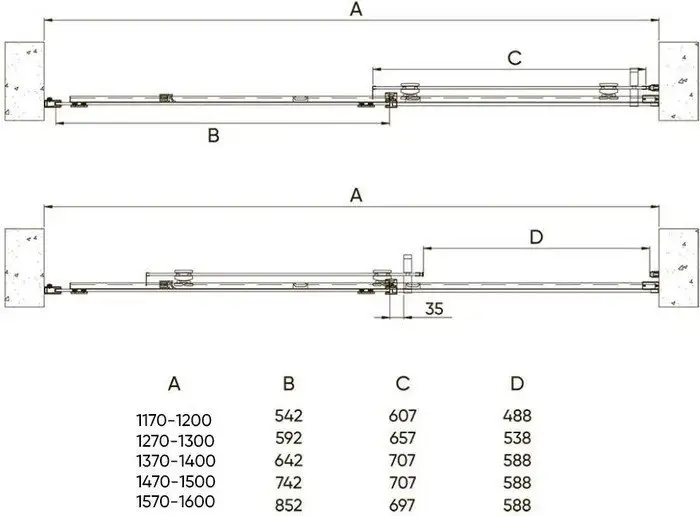 Душевая дверь Veconi VN-70 VN70-120-01-19C4 - фото товара
