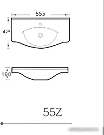 Умывальник Aquaceramika Allure AC55Z - фото товара