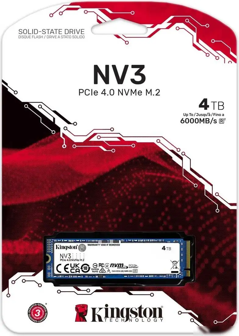 SSD Kingston NV3 4TB SNV3S/4000G – фото товара