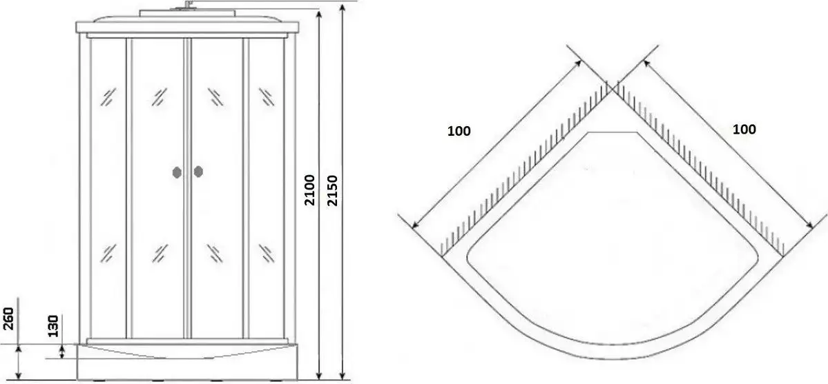 Душевая кабина Grossberg TM 313 - фото товара