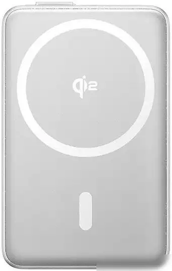 Внешний аккумулятор Baseus Nomos Qi2 Magnetic Power Bank 10000mAh (серебристый) – фото товара