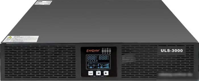 Источник бесперебойного питания ExeGate PowerExpert ULS-3000.LCD.AVR.C13.USB.RS232.SNMP.2U – фото товара
