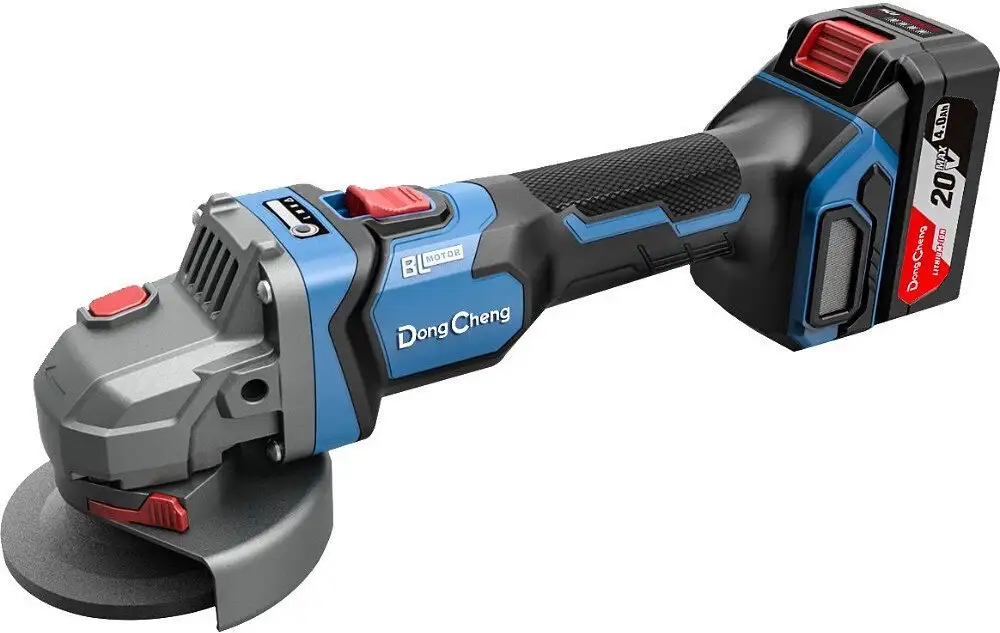 Угловая шлифмашина DongCheng DCSM04-125 Type EM (с 2-мя АКБ, кейс) – фото товара
