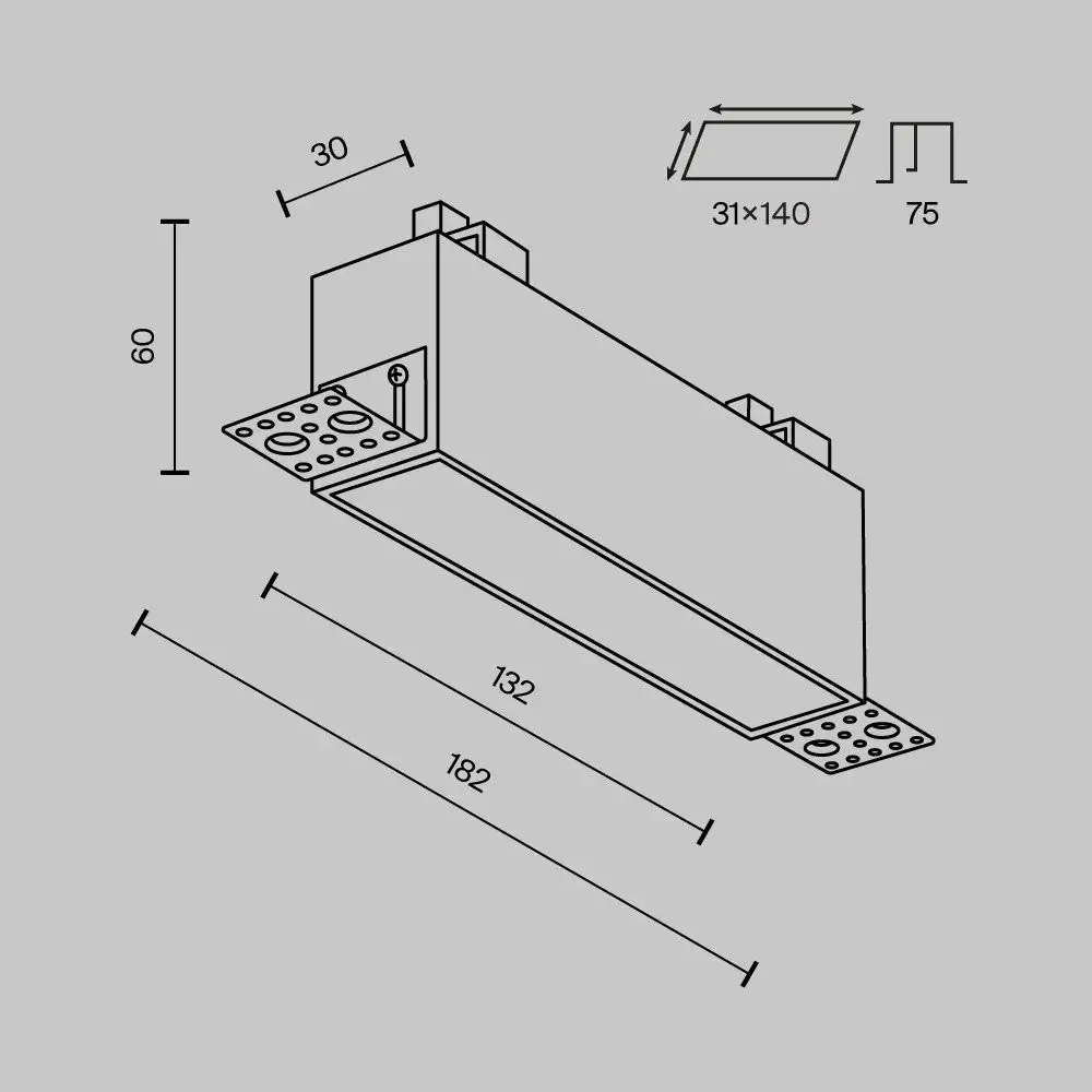 Точечный светильник Technical DL066-12W3-6K-TRS-W – фото товара