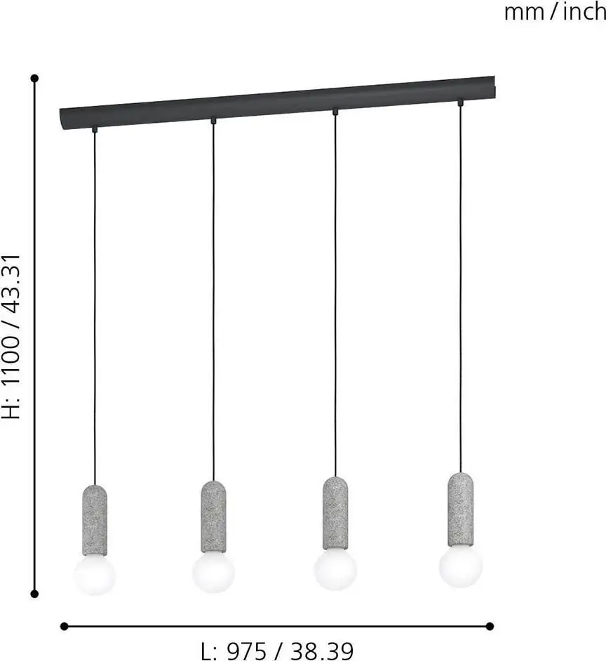 Подвесная люстра Eglo Giaconecchia 39832 – фото товара