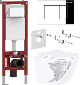 Унитаз подвесной Asten Readle Zentralmodul AR0601-205CH - изображение в каталоге