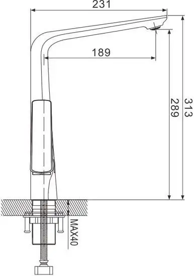 Смеситель Rose R1313H - фото товара