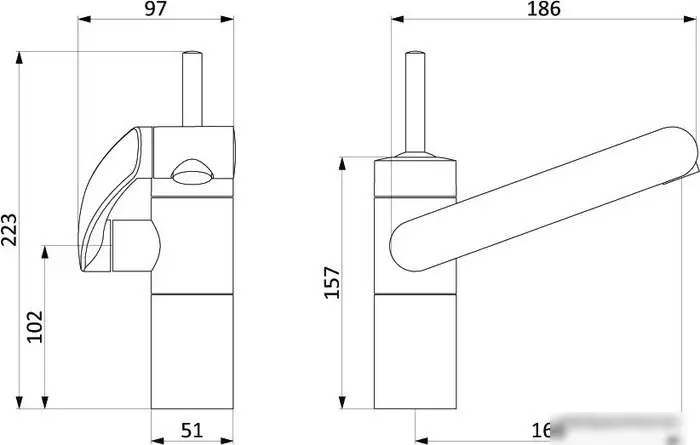 Смеситель Damixa Arc 290217364 - фото товара