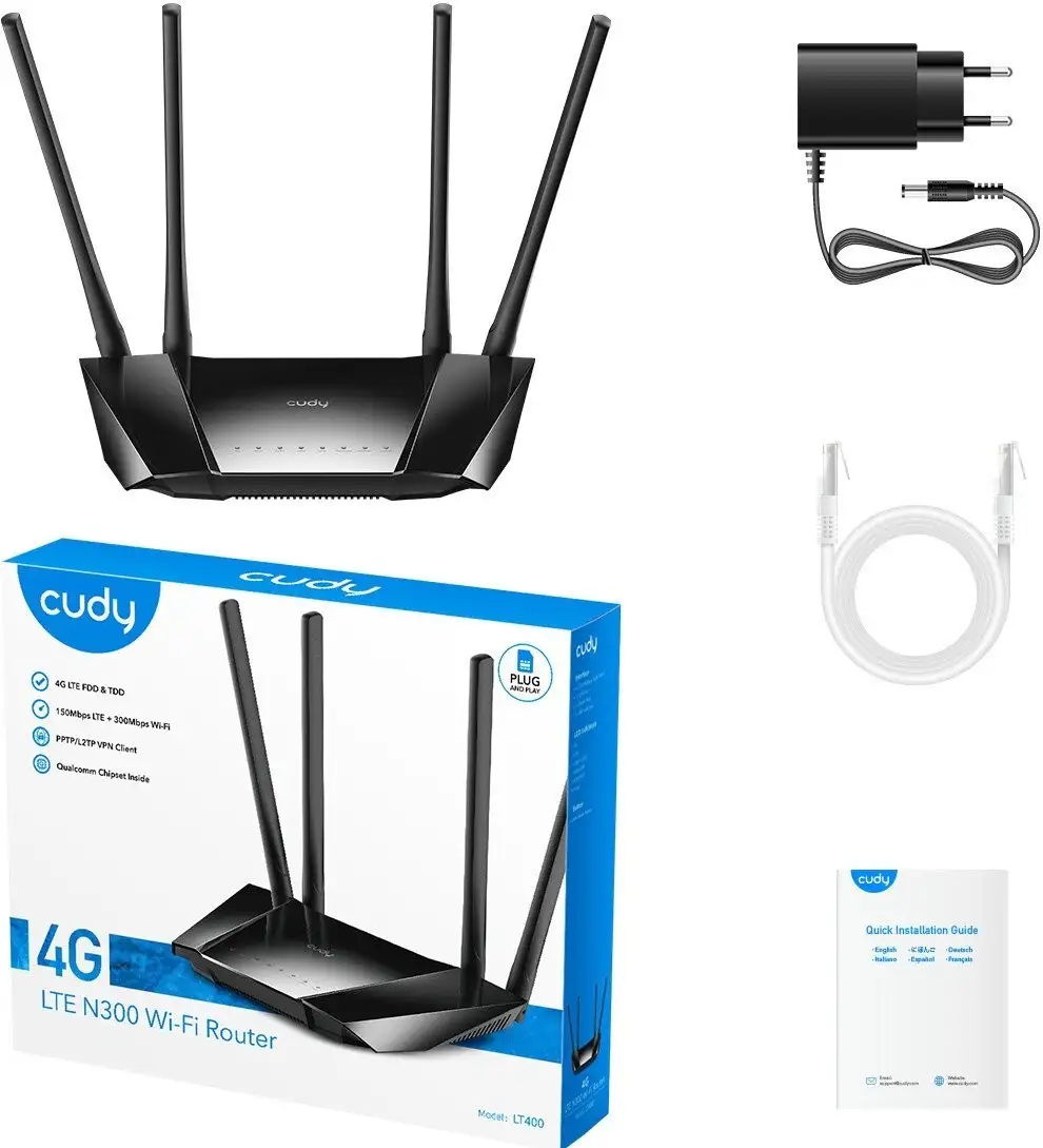4G Wi-Fi роутер Cudy LT400 3.0 – фото товара