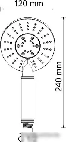 Душевая лейка Wasserkraft A058 - фото товара
