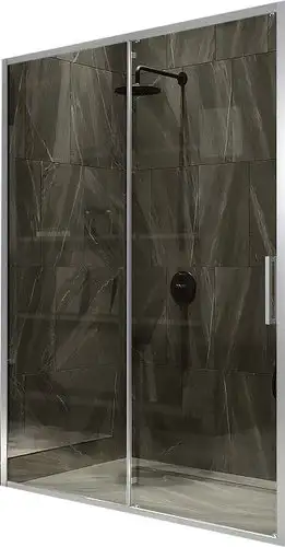 Душевая дверь MaybahGlass 195x120 MGD-1541-5 (бронза стекло/хром матовый) - изображение в каталоге
