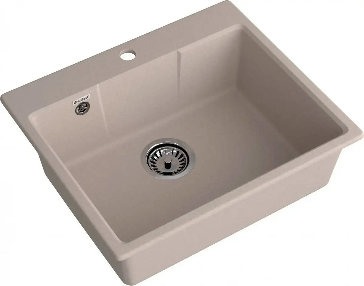 Кухонная мойка GranFest GF-UR-658 (песочный) - фото товара