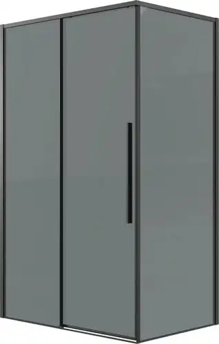 Душевой уголок Grossman Galaxy 100х100х195 120.K33.01.1010.21.10 (черный матовый/тонированное стекло) - изображение в каталоге