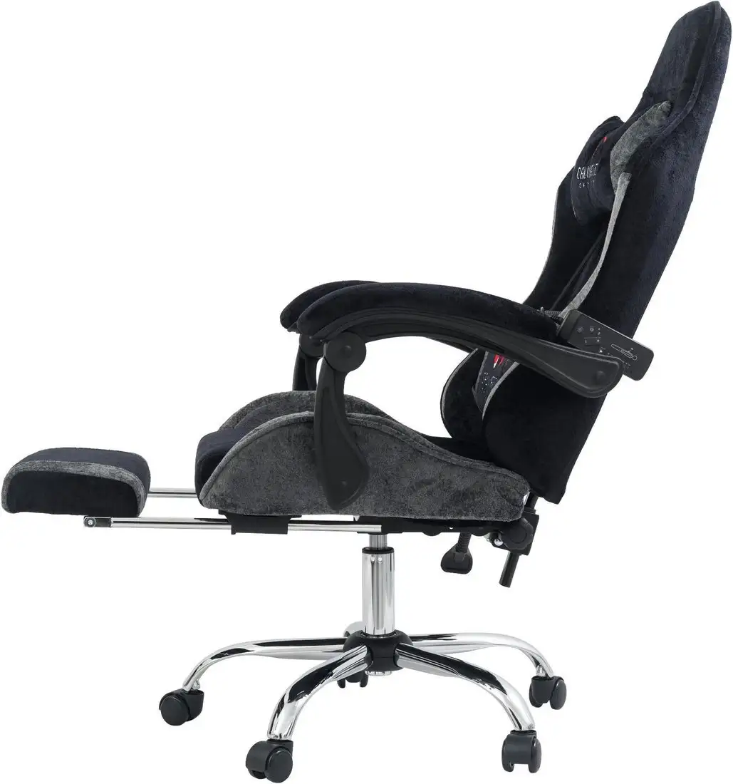 Игровое (геймерское) кресло Calviano Amarone (black-grey plush) – фото товара