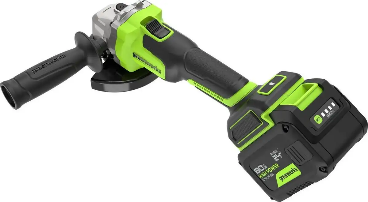 Угловая шлифмашина Greenworks AG590 3201007CUH (с 1-им АКБ, сумка) – фото товара