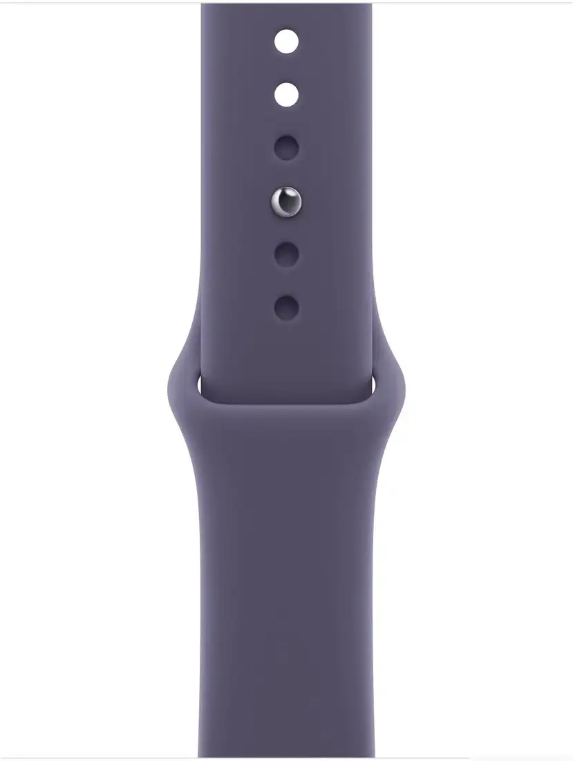 Умные часы Apple Watch Series 11 42 мм (алюминиевый корпус, серебристый/фиолетовый туман, спортивный силиконовый ремешок M/L) – фото товара