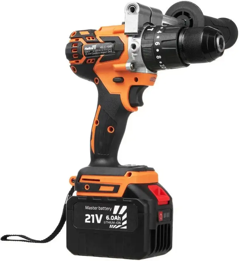 Ударная дрель-шуруповерт Helios HS-CJ-1001 (с 2-мя АКБ) – фото товара