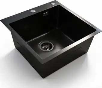 Кухонная мойка Blantek LS-5050STB Stone texture black - изображение в каталоге