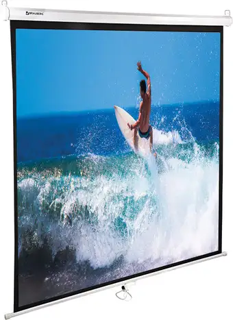 Проекционный экран BRAUBERG Wall 1:1 (150x150) 236725 – изображение в каталоге