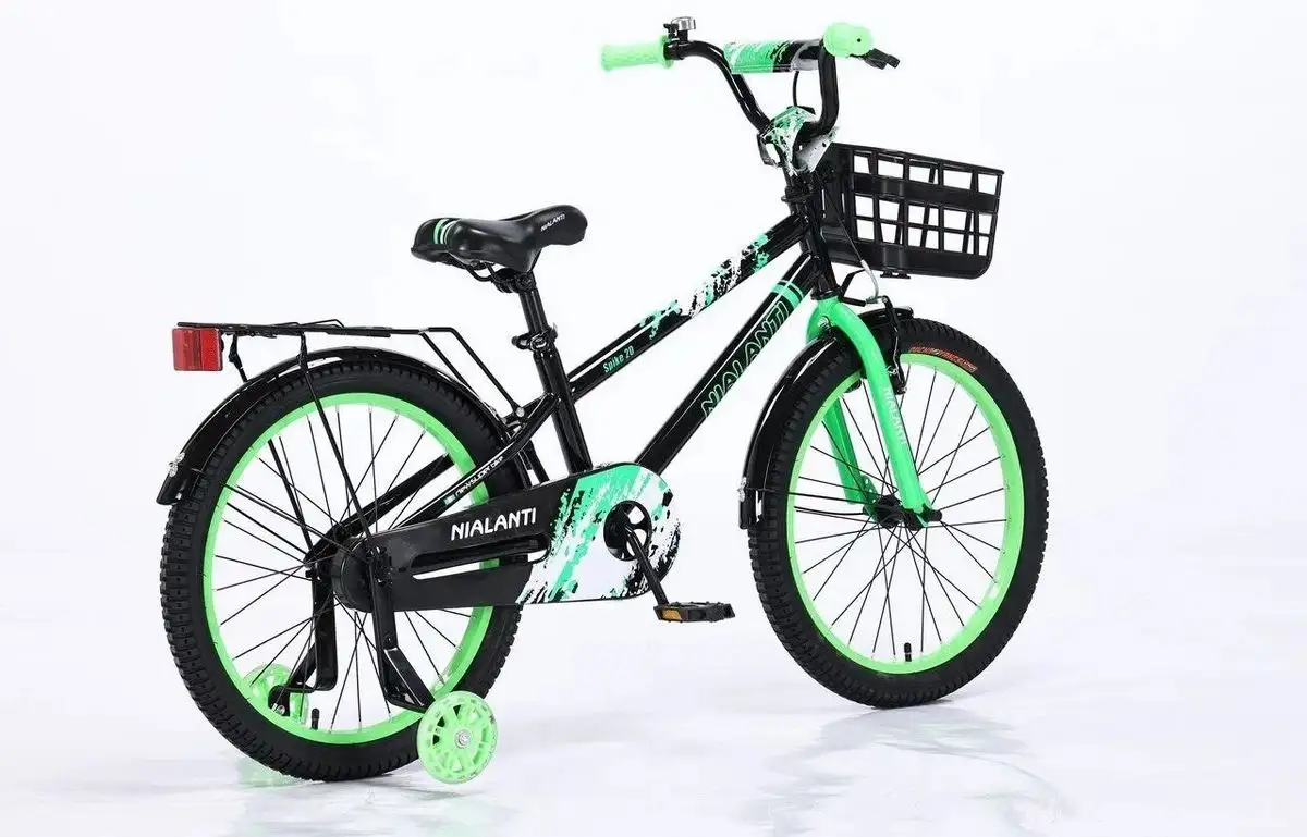 Детский велосипед Nialanti Spike 20 2025 (черный/зеленый, разобранный) – фото товара
