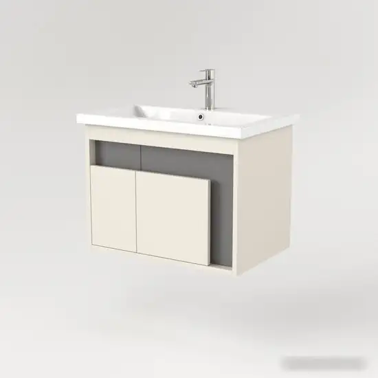 Дабер Тумба под умывальник 016 Cersanit Como 70 Т16.7C.0.19 (бежевый/серый) – фото товара