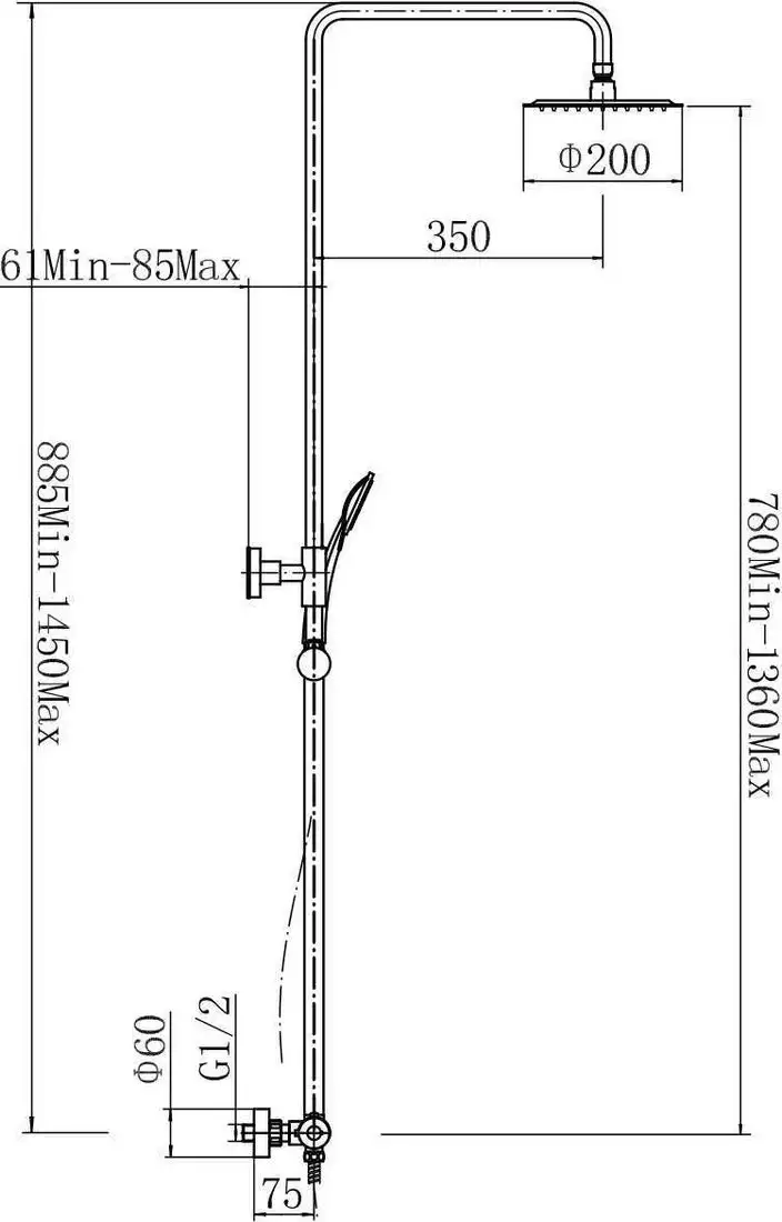 Душевая система Fashun A52427 - фото товара
