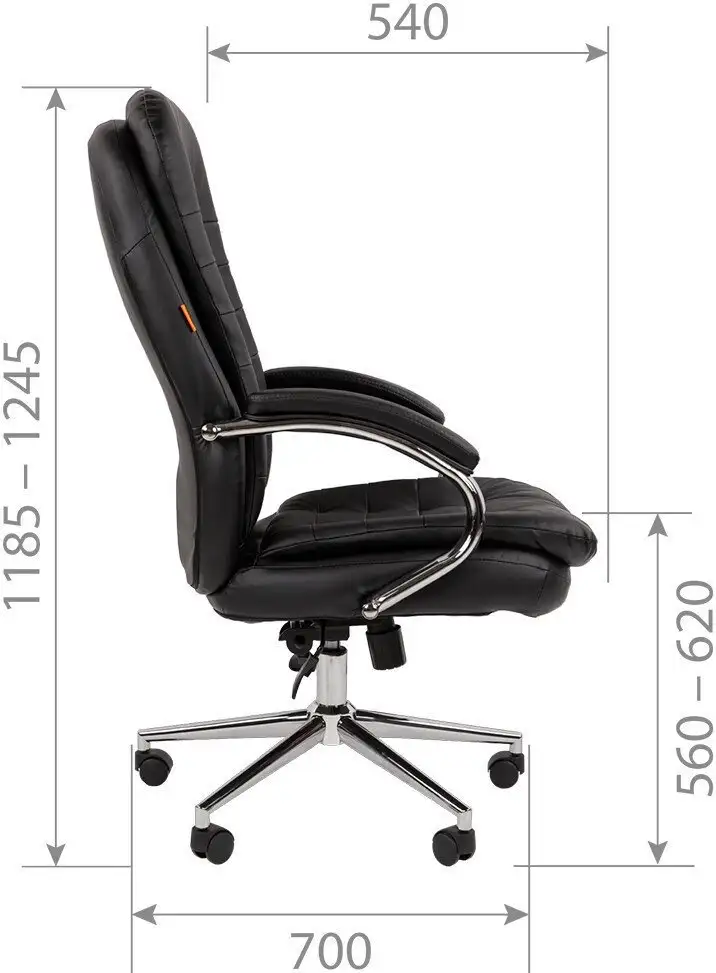 Офисное кресло CHAIRMAN 795 Эко (экокожа черный) – фото товара