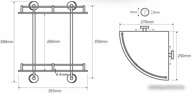 Bemeta Полка Omega 104202142 – фото товара