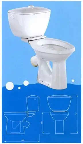 Унитаз напольный Лобненский стройфарфор Комфорт 10/1/5/3-46-47 - изображение в каталоге