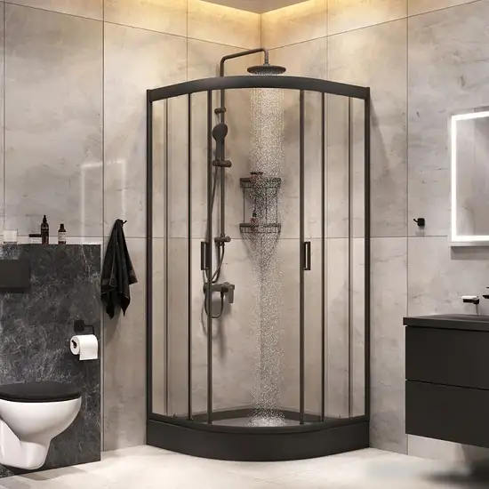 Душевой уголок AM.PM Gem 90x90 WK90EN (черный) - фото товара