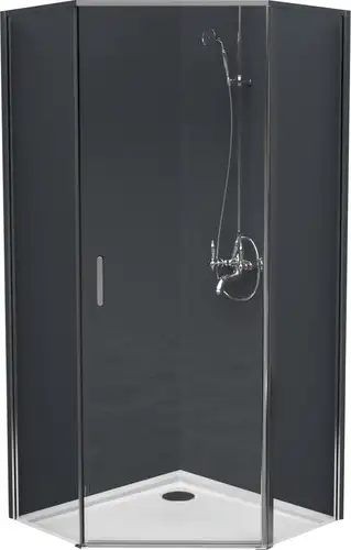 Душевой уголок BelBagno UNO-195-P-1-80-C-Cr