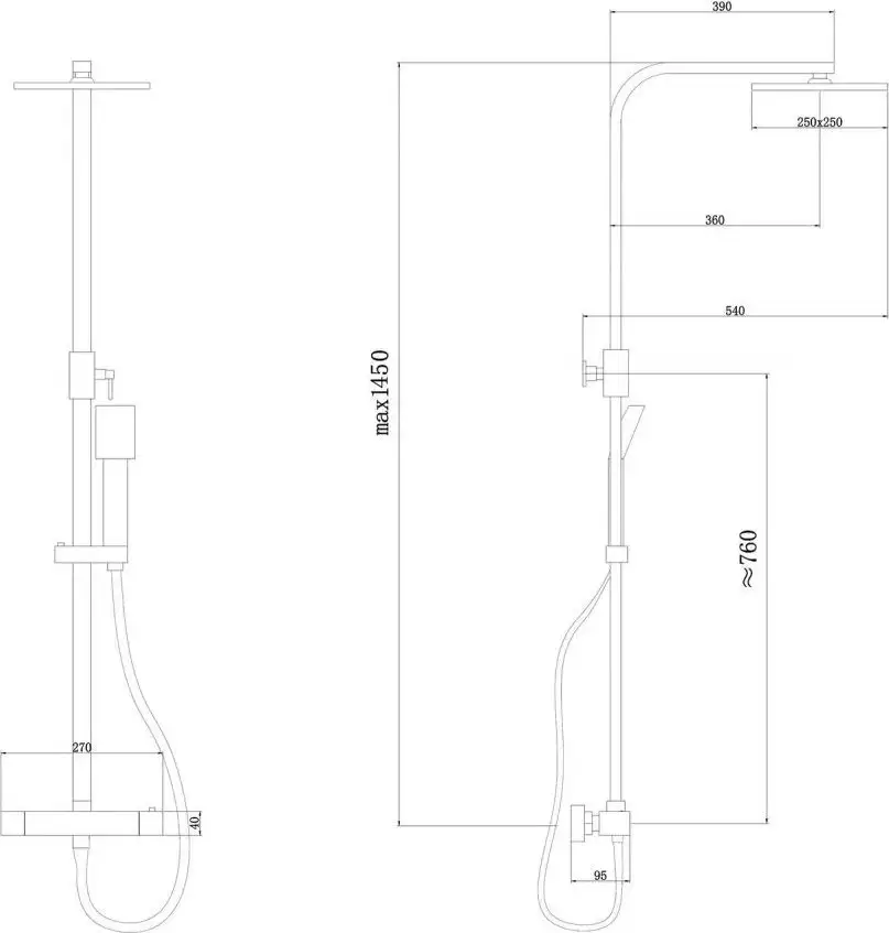 Душевая система Abber Daheim AF8260WL - фото товара