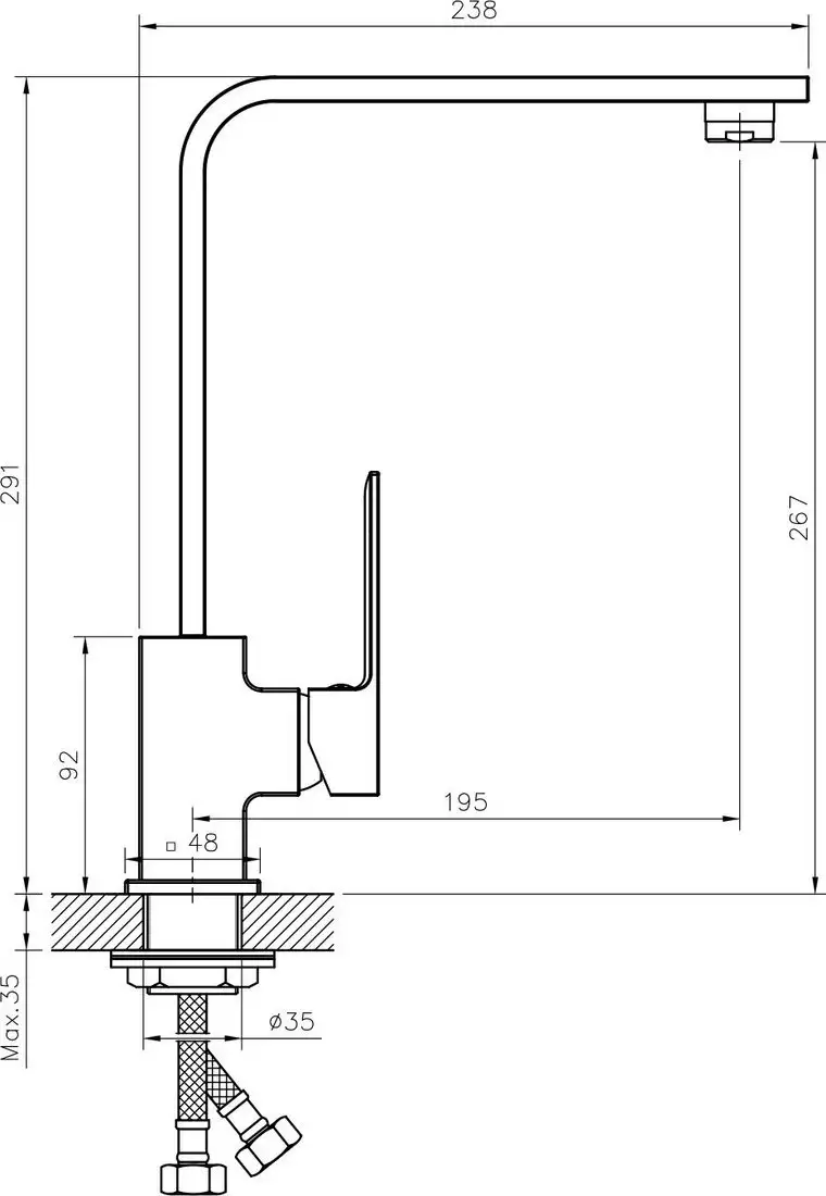 Смеситель Lauter Ray 21СК7573C - фото товара