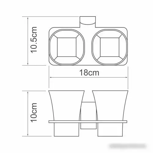 Держатель для стакана Wasserkraft Exter K-5228D – фото товара