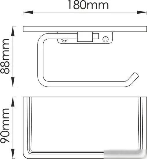 Держатель для туалетной бумаги Wasserkraft K-1625 – фото товара