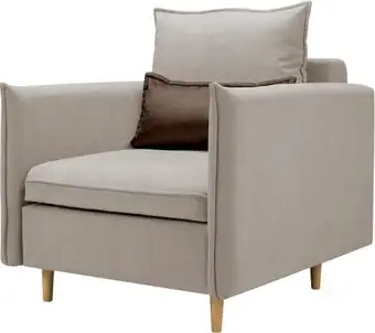 Кресло-кровать Mio Tesoro Оливер (Velutto 18/Velutto 24/натуральное дерево) – изображение в каталоге