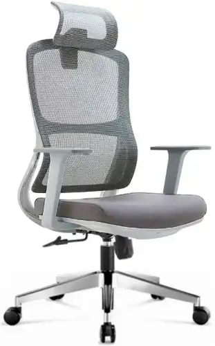 Офисное кресло SitUp Point Lux Grey Chrome (сетка Grey/Grey) – изображение в каталоге