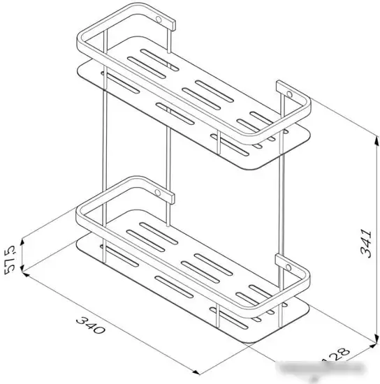 Мебель для ванных комнат AM.PM Полка Sense L A7453200 – фото товара