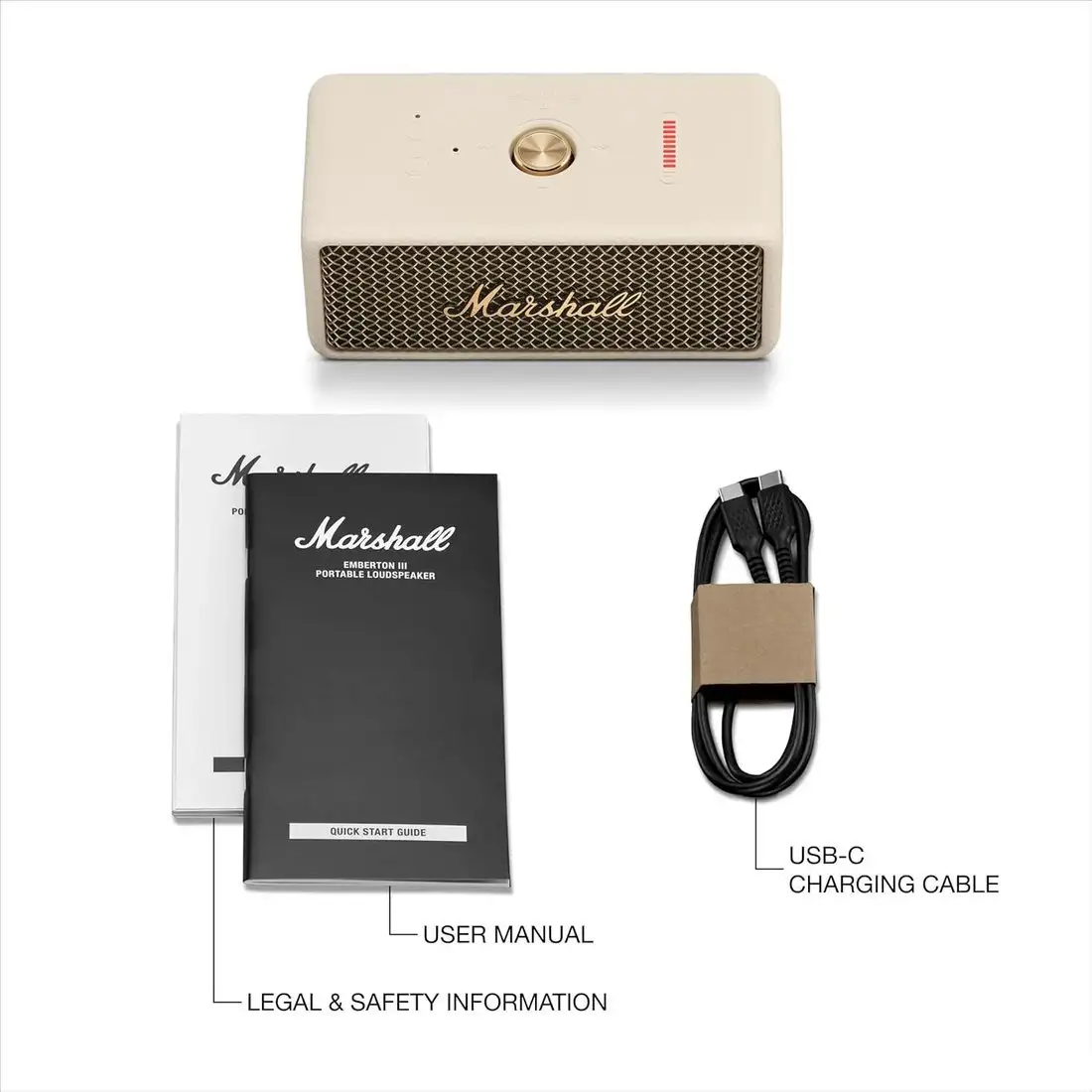 Беспроводная колонка Marshall Emberton III (бежевый) – фото товара