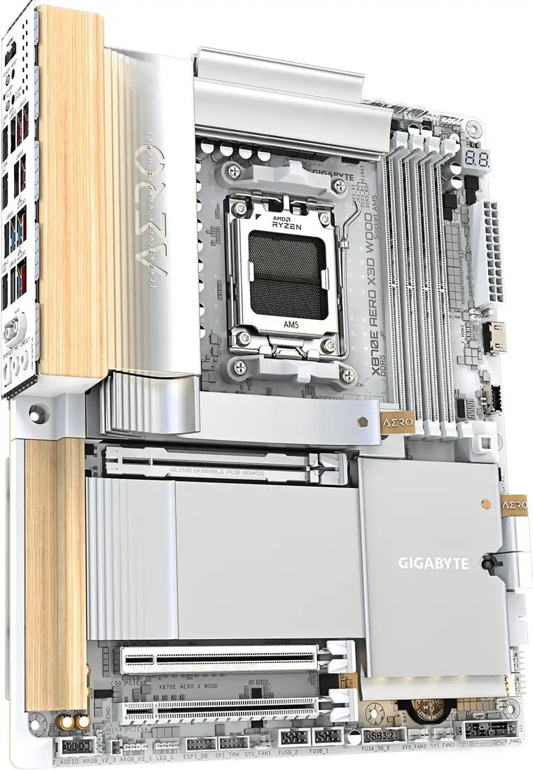 Материнская плата Gigabyte X870E Aero X3D Wood – фото товара