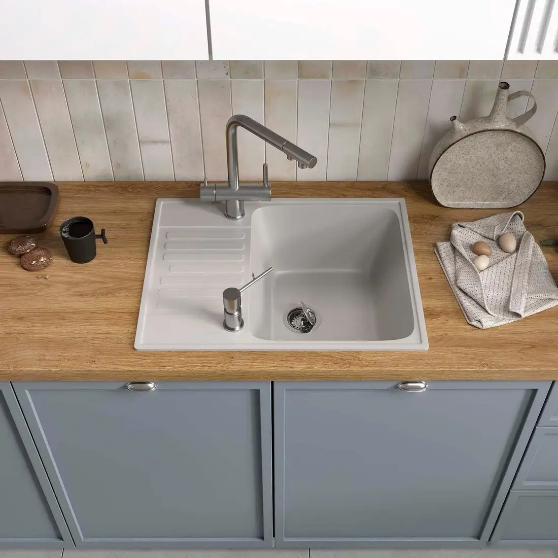 Кухонная мойка Reflexion Prima RF0460GR - фото товара